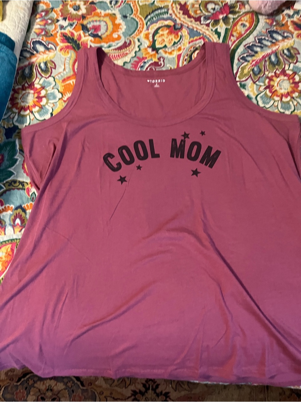torrid Mauve Graphic "COOL MOM" Tank